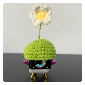 Hand Knitted Desktop Stressrelief Robot Hats-StepBot Hats