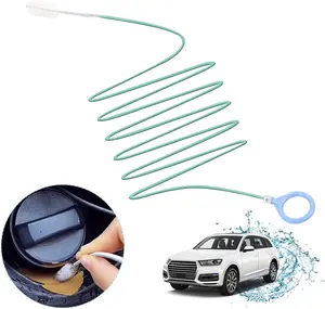 Car Sunroof Drain Cleaning Tool,197 Inch Extra Long Drain Cleaning Brush Flexible Drain Cleaning Tool for Car Sunroof,Windshield Wiper,Fridge Drain(Upgraded)