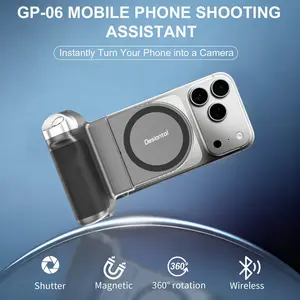 Magnetic Phone Camera Dslr Style Shutter Grip, Detachable Wireless Shutter Button, Comfort Ergonomic Design for iPhone & Android