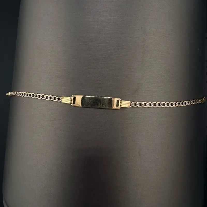 10K Carat Gold Bracelet - 2.57 mm Thin Dainty Jewelry Accessory, Available in 5.5 in and 6 in Sizes