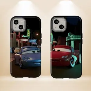 Lightning McQueen & Sally Couple Phone Case Magsafe Phone Case & Tough Phone Case - Phone Cases Phone Cover Hard Case Tough 2-piece Phone Case