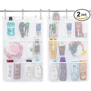 Lifewit Mesh Shower Caddy, 7 Pockets Hanging Shower Organizer with Quick Drying Mesh, Portable S...