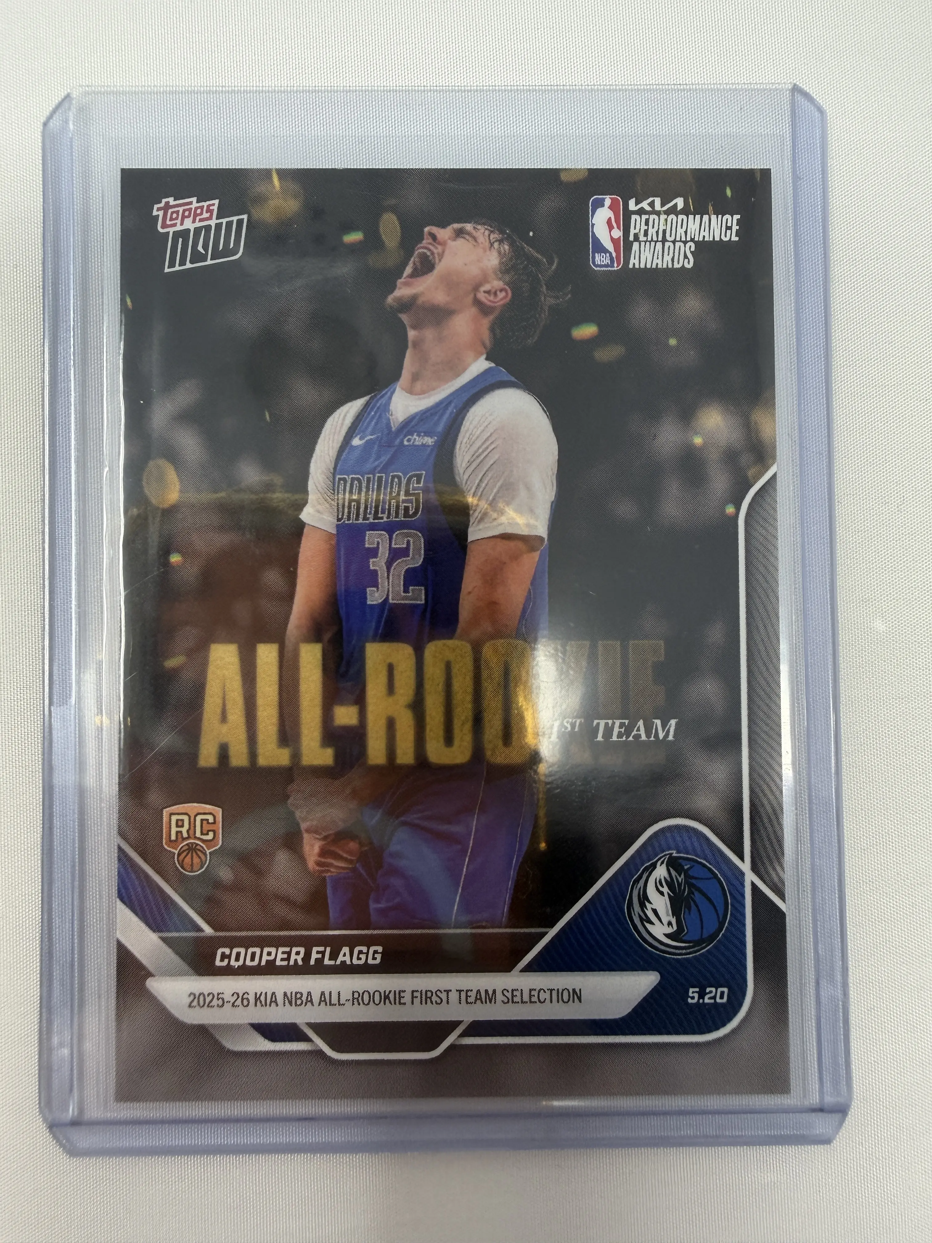 2025-26 Topps Cooper Flagg NBA All-Rookie 1st Team Rookie Card RC