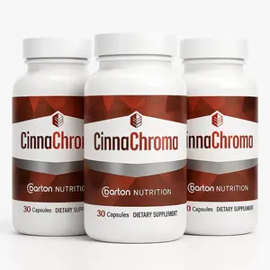 Barton Nutrition CinnaChroma Blood Sugar Support Supplement - 30 Capsules with Cinnamon, Chromium Picolinate, Vitamin D3 & K2 for Stable Blood Sugar Levels