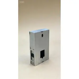 Steel Gate Lock Box for Metal Gates and Fence (1-3/4" Thickness) - Compatible with Mechanical Combination Locks - 2-3/8 Inch 60mm Backset - Heavy Duty Security Box - NOT for Aluminum Gates