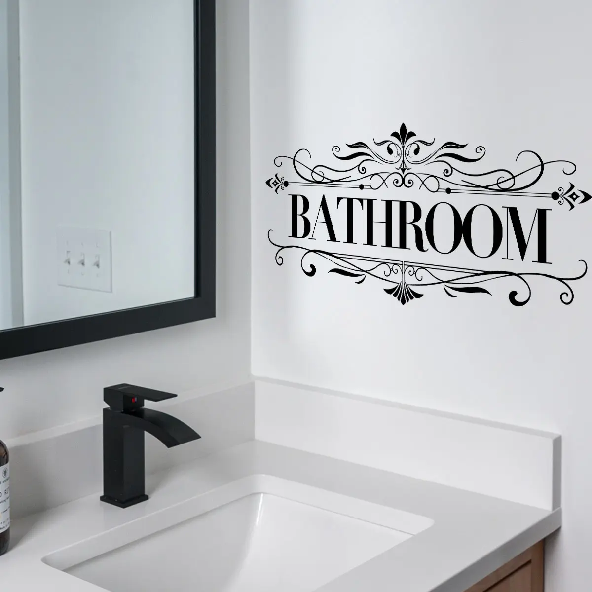 Vinyl Wall Stickers Art Decals Creative Home Decor Bathroom Removable Cute Door Sticker Toilet Laundry Room Decorative Wall Sticker Kitchen Bathroom Decoration Cute Trendy Bathroom Decor Ms8726