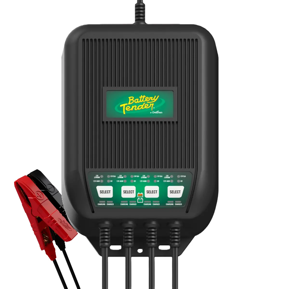 Battery Tender WaveCharge 4-Bank Selectable 12V or 6V 12 AMP Battery Charger with IP67 Weather Resistant Protection & Automatic Mode Switching