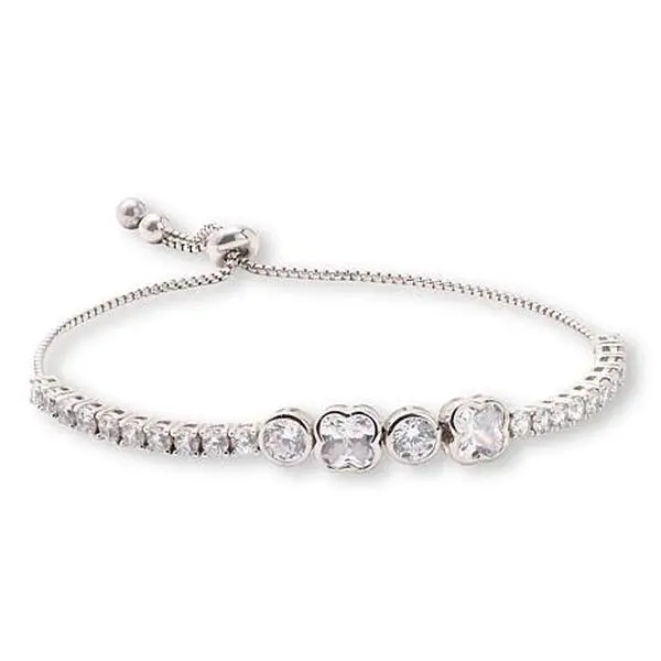 Radiance by Absolute™ Bezel XOXO Tennis Bolo Bracelet