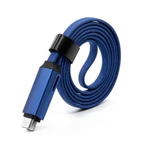 Multi Function Charging Cable 3 in 1 Magnetic Type C Cord with Otg Data Sync Mini Keychain Design Portable Charging Wire for Mobile Phones Tablets and Other Electronic Devices Daily Use