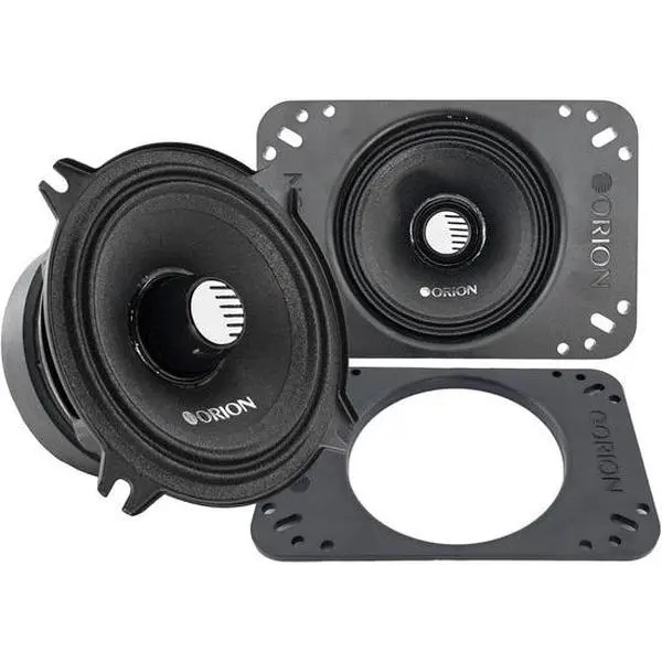 ORION CM454 High-Efficiency 4-Ohm 4"(4x6") Mid-Range Bullet Loudspeaker with Stamped Frame, Paper Cone, Phase Plug - 100W RMS, 400W MAX, Conversion Function - 1 Pair Car Stereo Upgrade Component for Car Audio System