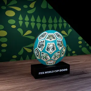 FIFA World Cup 2026 Official Licensed Illuminated Display – Multi-Layer Wood & Acrylic Memorabilia Decorfor Home, Office & Fan Collection – CAN MEX USA Trophy，Ultimate Championship Collectible，Inspired Memorabilia outdoorfun