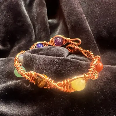 Monkey King Sun Wukong Golden Cudgel Adjustable Bangle Bracelet - Alloy Silver Plated, 4mm Width, 19cm - View #11