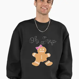 Ginger Bread Mom - Oh Snap Gingerbread Premium Oversized Sweatshirt Cozy Hoodie Sweatshirt Quality Printed - Winter Wear