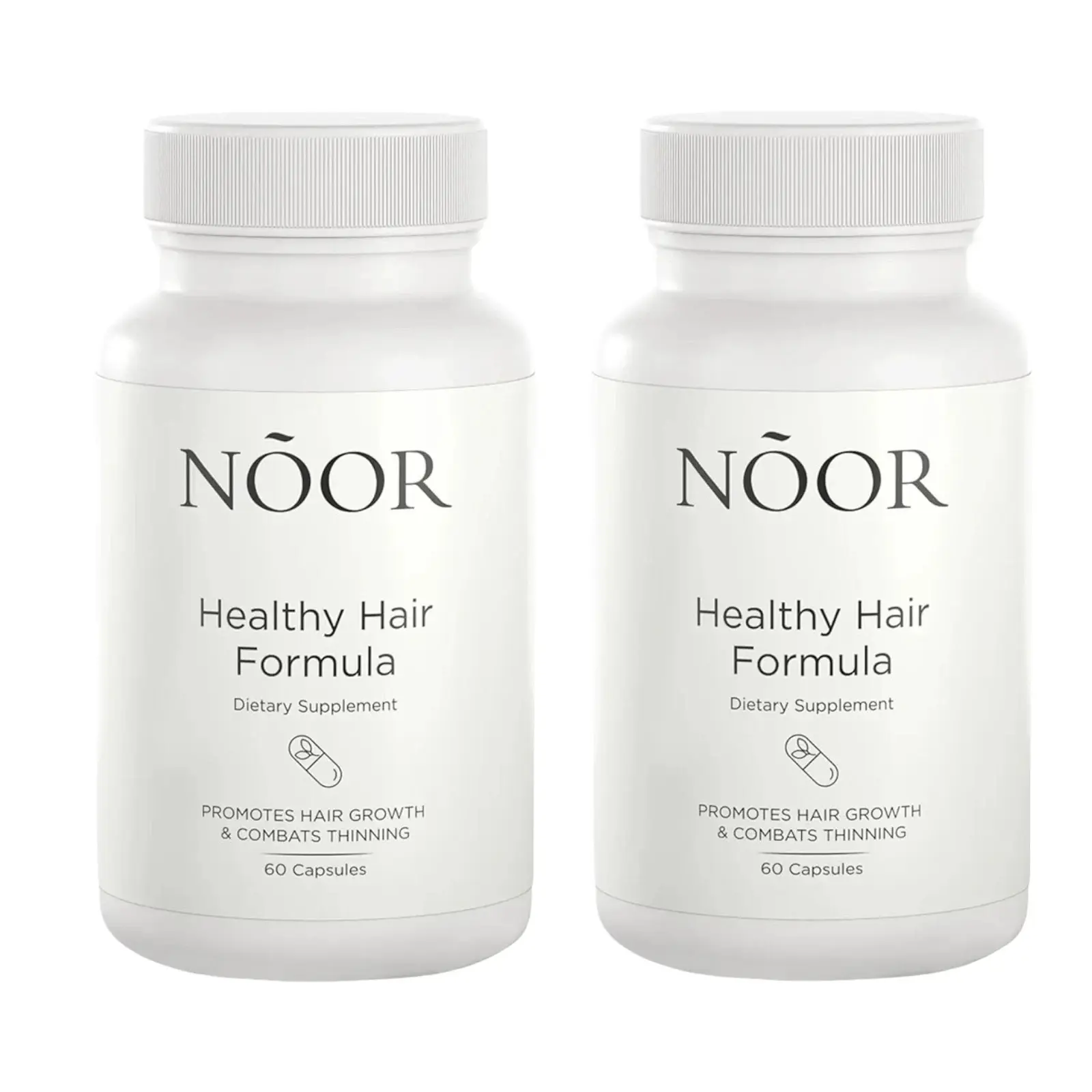 2-Pack NOOR Healthy Hair Formula - NOOR Hair Capsules For Healthy Hair - 120Caps