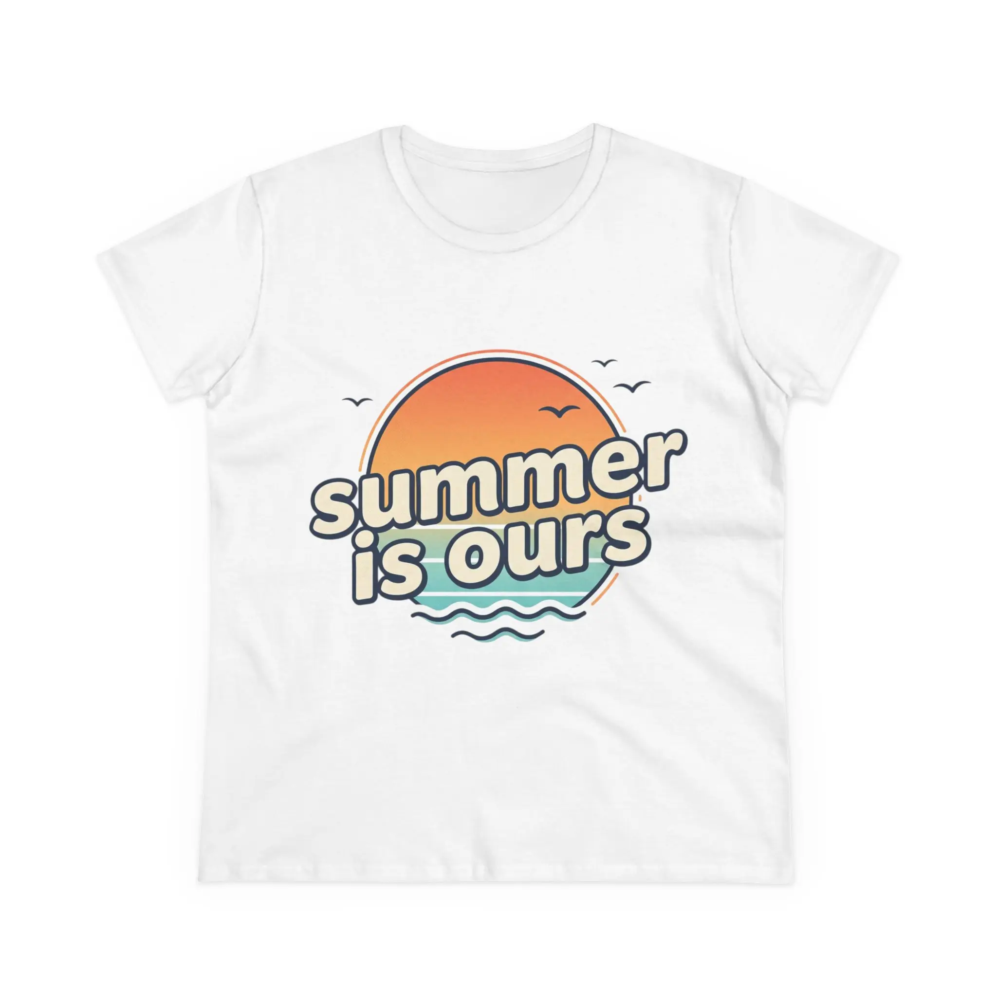 Summer Is Ours tee | Sunset Graphic T-Shirt, Beach Vibes