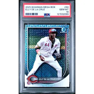 2025 Bowman Chrome Mega Box Mojo Refractor Elly De La Cruz PSA 10 Low POP!