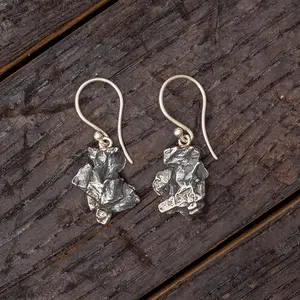 Campo del Cielo Meteorite Dangle Earrings