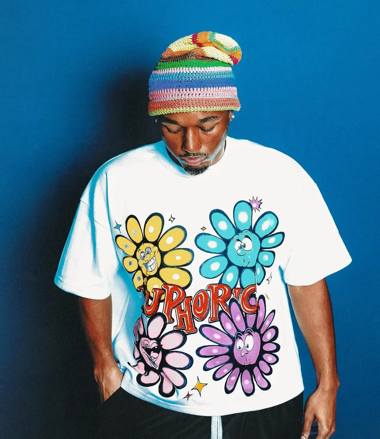 Euphoric Expression Tee - White,black