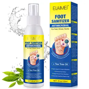Elaimei Tea Tree Oil Foot Disinfectant Spray 120ML, Effective Antifungal Treatment, Moisturizing & Soothing Formula, Foot Sanitizer Spray, Ideal for Daily Use