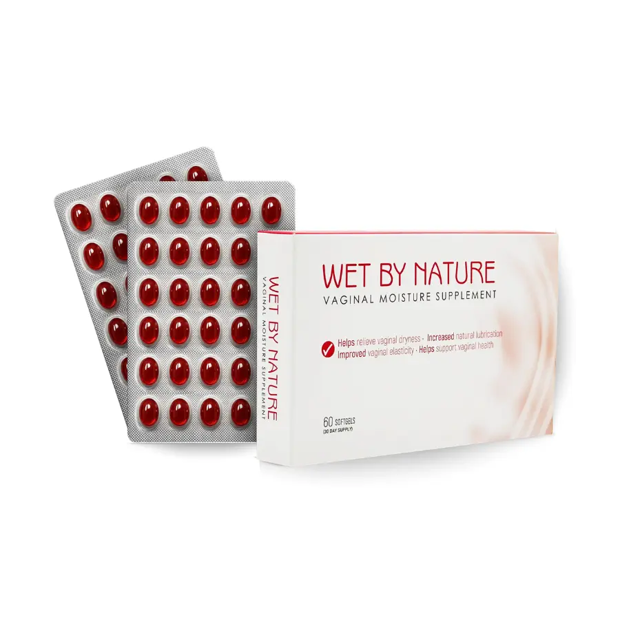 Wet By Nature Soft Gels by VagyRejuvenation - Estrogen-Free Supplement