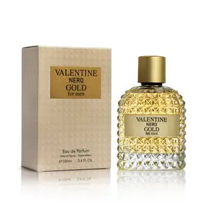 Urban Collection Valentine Nero Gold Cologne for Men 100ml Warm Spicy Woody Fragrance with Amber Vanilla Notes Masculine Scent