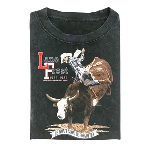 Vintage 80s Lanee Frost Rodeo Memorial T-Shirt, Cowboy Western