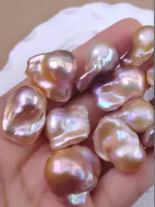 Natural Freshwater Pearl Fine Baroque Shape Toothpick Vertical Hole Pearls, Unique Design Jewelry Accessory, Perfect Gift Idea