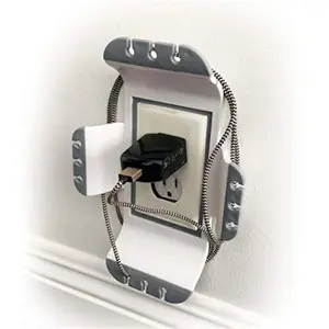 212 MAIN Jobar JB8500 Ideaworks Wall Outlet Organizer, Organizes Cables, Fits Standard Outlets, Cable Management Kit