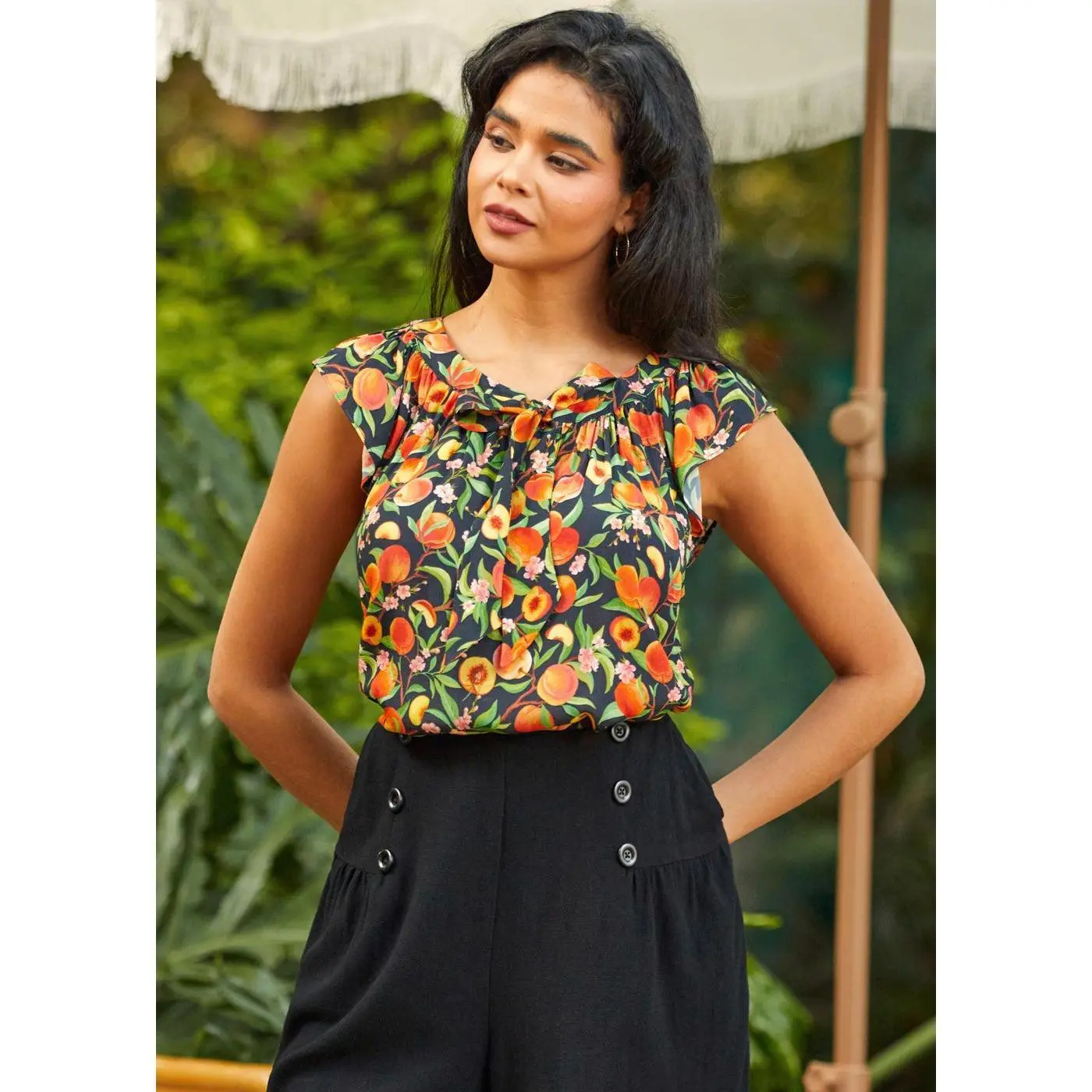 ModCloth Sweet as Can Be Ruffle Top