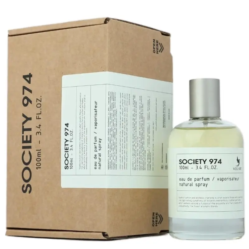 Volare Society 974 100ml Eau de Parfum for Men and Women Natural Spray 3.4 FL.OZ.