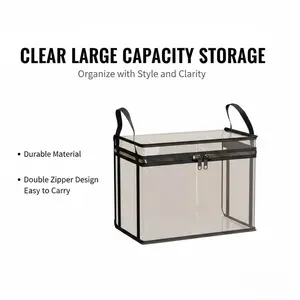 Book storage box Classroom household old book sorting artifact Student desktop dustproof transparent foldable bookcase bag