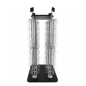 FixtureDisplays® DVD, CD, BlueRay, Literature,Greeting Card Postcard Rack Display High Capacity 128 Adjustable Pockets 5.1" to 10.6" Wide, up to 8" Tall Cards 11877-1BOX-NF