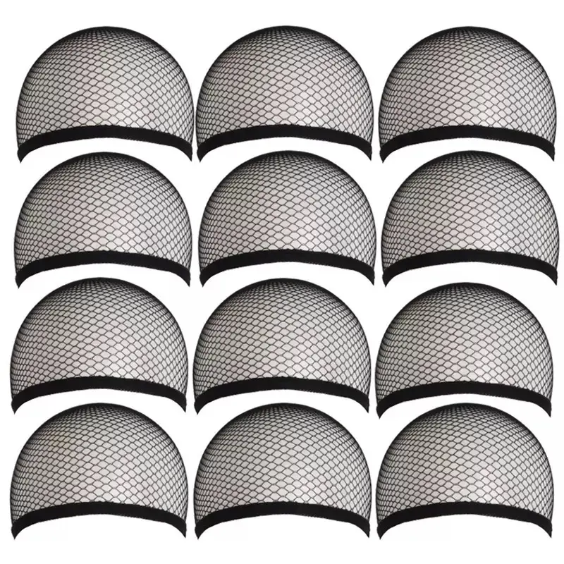 Unisex Lace Dome Wig Cap - Breathable Fishnet Mesh Nylon Liner, Closed End Adaptable Design, Secure Fit Elastic 1-Size, 26in for Children, Daily Use, Halloween & Cosplay