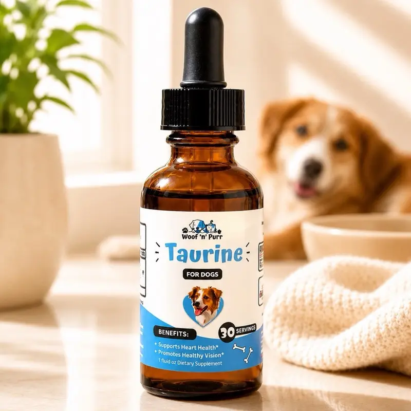 Taurine for Dogs – Heart & Vision Support Supplement | 30–120 Servings | Woof 'n' Purr