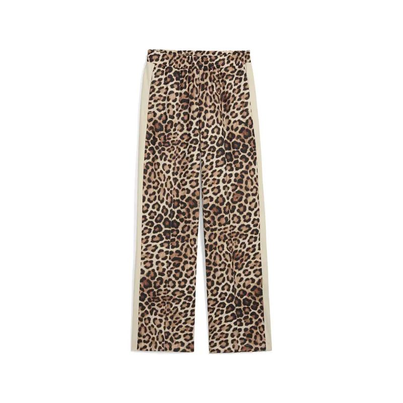 PUMA Womens T7 Leo Luxe Cheetah Pants Casual - Brown