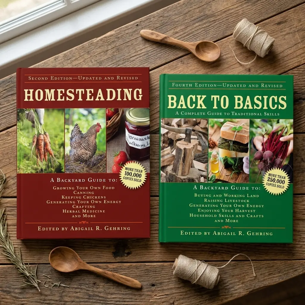 Ultimate Homesteading and Back to Basics 2-Book Bundle by Abigail R. Gehring | Traditional Skills Guide