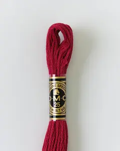 DMC Embroidery Stranded Thread - Six-Strand Embroidery Floss - 777 - Wine