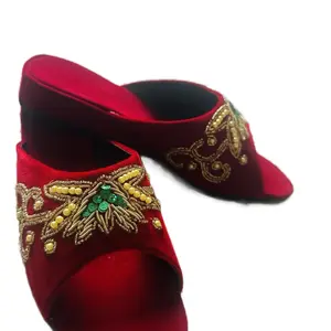 Nepali traditional velvet shoes Women