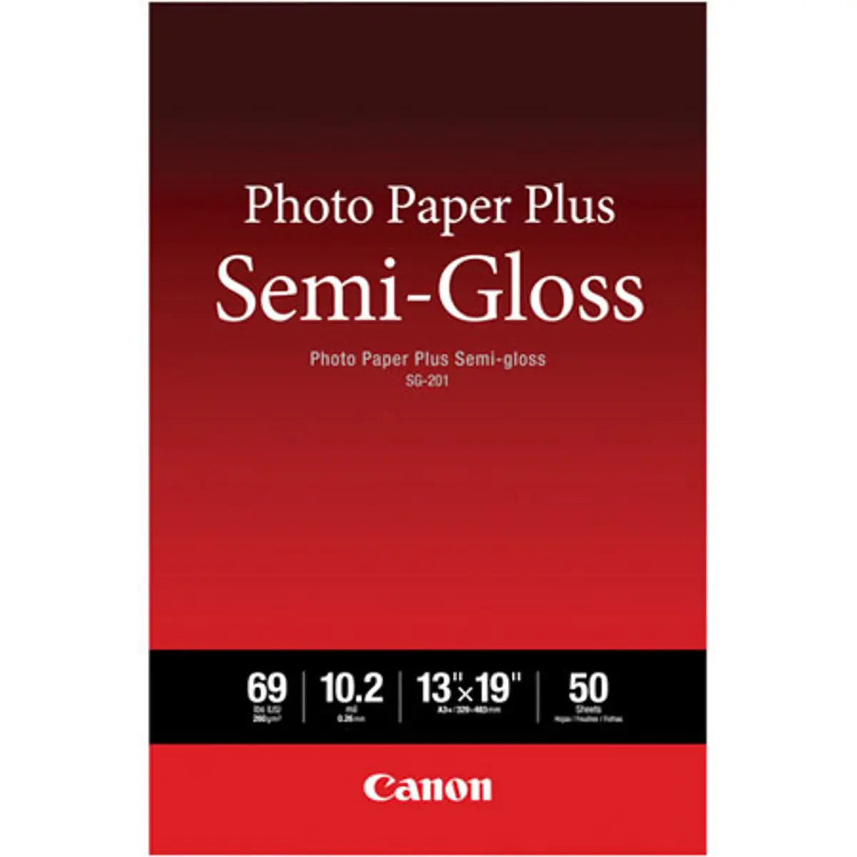 Canon Photo Paper Plus Semi-Gloss SG-201 Inkjet Paper, 13x19", 50 Sheets