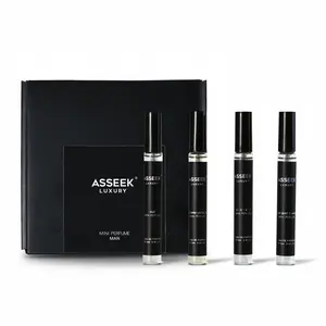 ASSEEK Men's Mini Fragrnce perfume Gift Box ,Elegant Scent,Men's Long-Lasting Colognes,Chirstmas gift-12ML*4