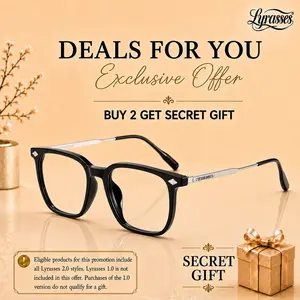 Lyrasses 2.0 Diamond-shaped Design Black Photochromic Anti-Blue Light Glasses, Blue Light Blocking Anti-Eye Strain, Trendy Unisex Fashion Frames, Lightweight Daily Wear, Daily Accessory, Anti Eyestrain Eyewear, Ideal Gift Idea, No-Makeup Essential High Qu