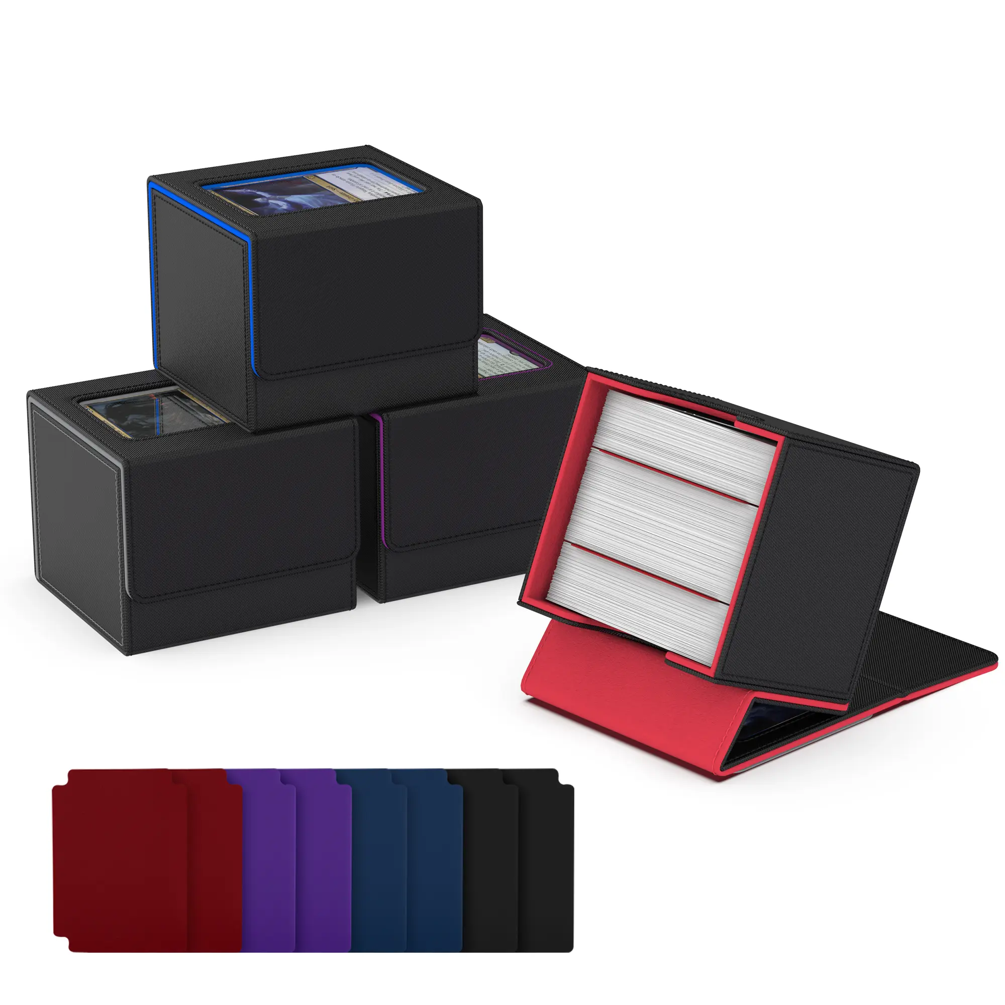 Card Deck Box for Double sleeved Cards, MTG Commander Deck Box Holds 110+ double Sleeved Cards, Leather Magnetic Card Storage Box Fits for TCG CCG Magic Cards - TikTok Shop Card Deck Box for Double sleeved Cards, MTG Commander Deck Box Holds 110+ double Sleeved Cards, Leather Magnetic Card Storage Box Fits for TCG CCG Magic Cards - TikTok Shop