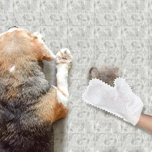 20 Pieces White Microfiber Dusting Gloves Artisan Dusting Mitt Microfiber Cloth Replaces Dust Wipes Feather Dusters for Locks in Dust Pet Hair Sensitive Cleaning Possible Dual-Sided Disposable