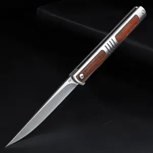 Folding fruit knife student dormitory fruit cutting knife vegetable knife European style peeling knife peeling knife Brown