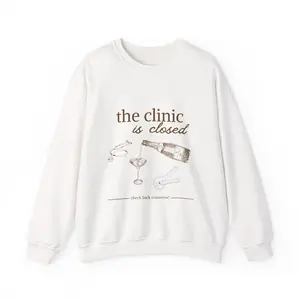 Closed Clinic Sweatshirt | Funny Medical Gifts, Unisex Crewneck, Physical Therapist Gift, Physical Therapy Shirt, PT Humor