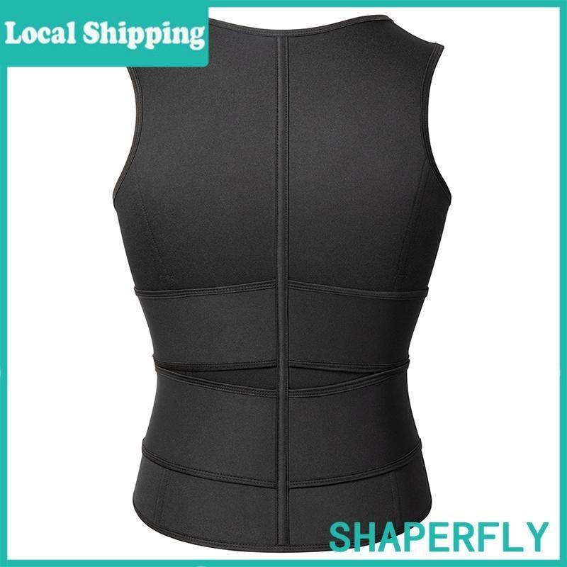 Men Body Shaper Waist Trainer Vest  Sauna Sweat Vest Compression Undershirt Shapewear Workout Tank Tops Corset Sports Breathable Outfits