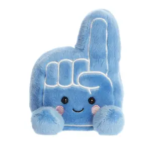 Palm Pals Adorable Ferris Foam Finger 5 inch Blue Mini Soft Plush Collectable Stuffed Animal
