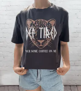 Def Tired Pour Some Coffee On Me Nursing Tops Graphic Tee Nursing clothes
