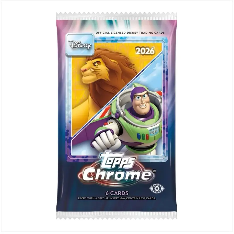 (1) 2026 Topps Chrome Disney Blaster Pack! (Single Pack)