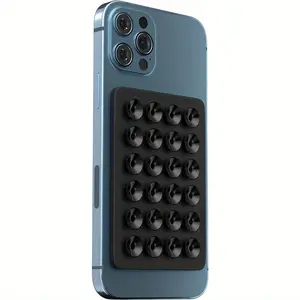 2Pcs Silicone sucker, mobile phone sucker, double-sided mobile phone accessories, hands-free strong grip bracket, for selfie and video, silicone mobile phone bracket, mobile phone case bracket.